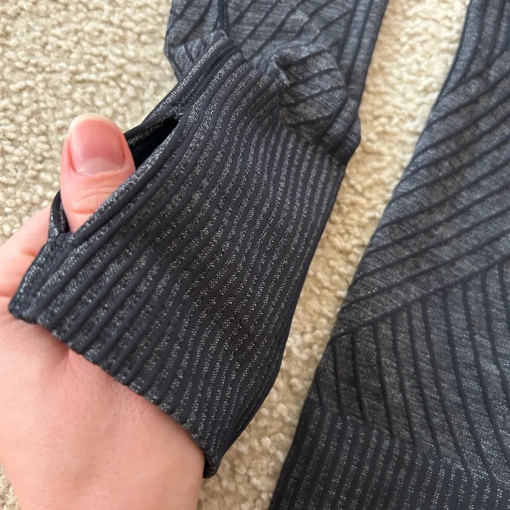 Lululemon Rest Less Pullover Sweater - Aeriel Current Black / White - Picture 7 of 8
